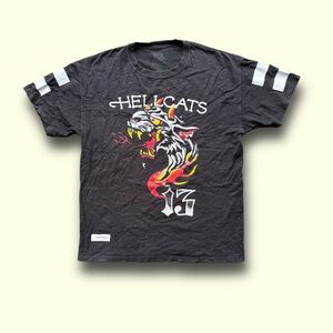 Vintage Y2K Ed Hardy Hellcat T Shirt Size Large Mens Black
